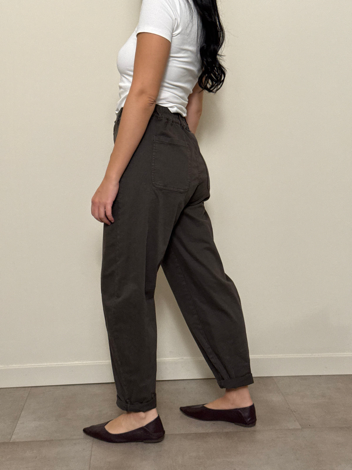 Jeans cotone marrone freddo