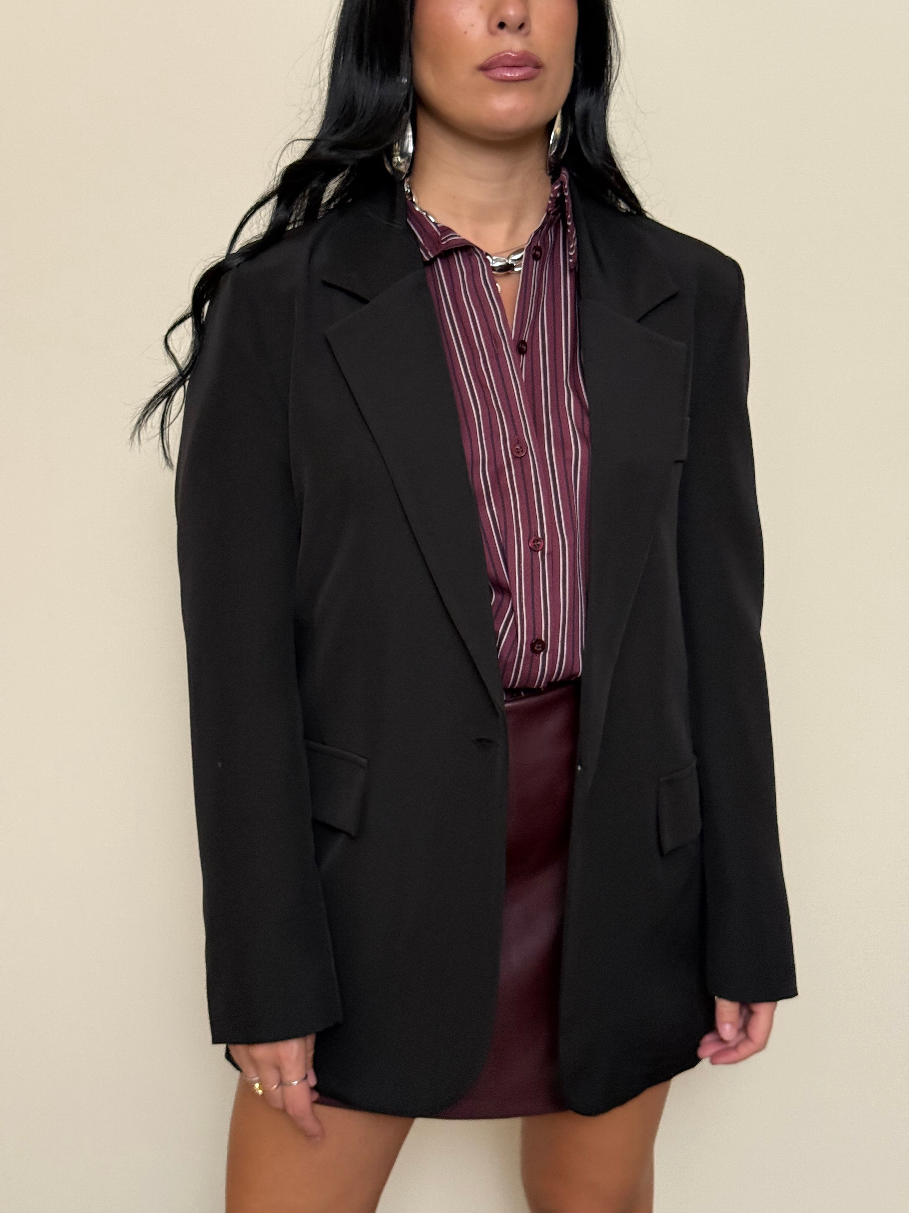 Blazer over nero