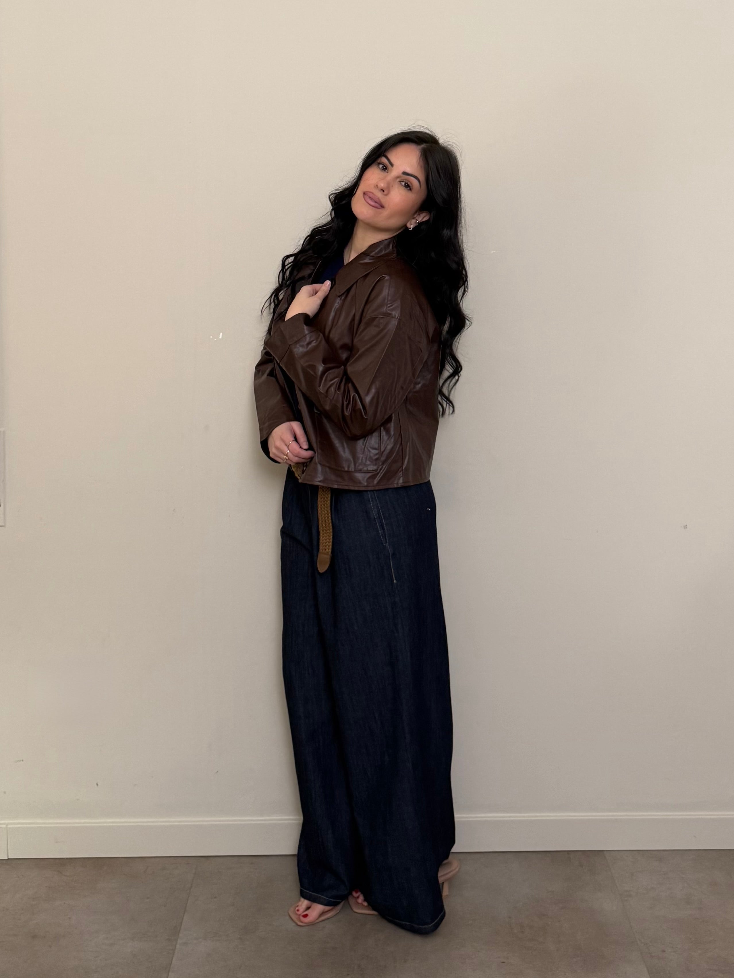 Jeans palazzo morbido