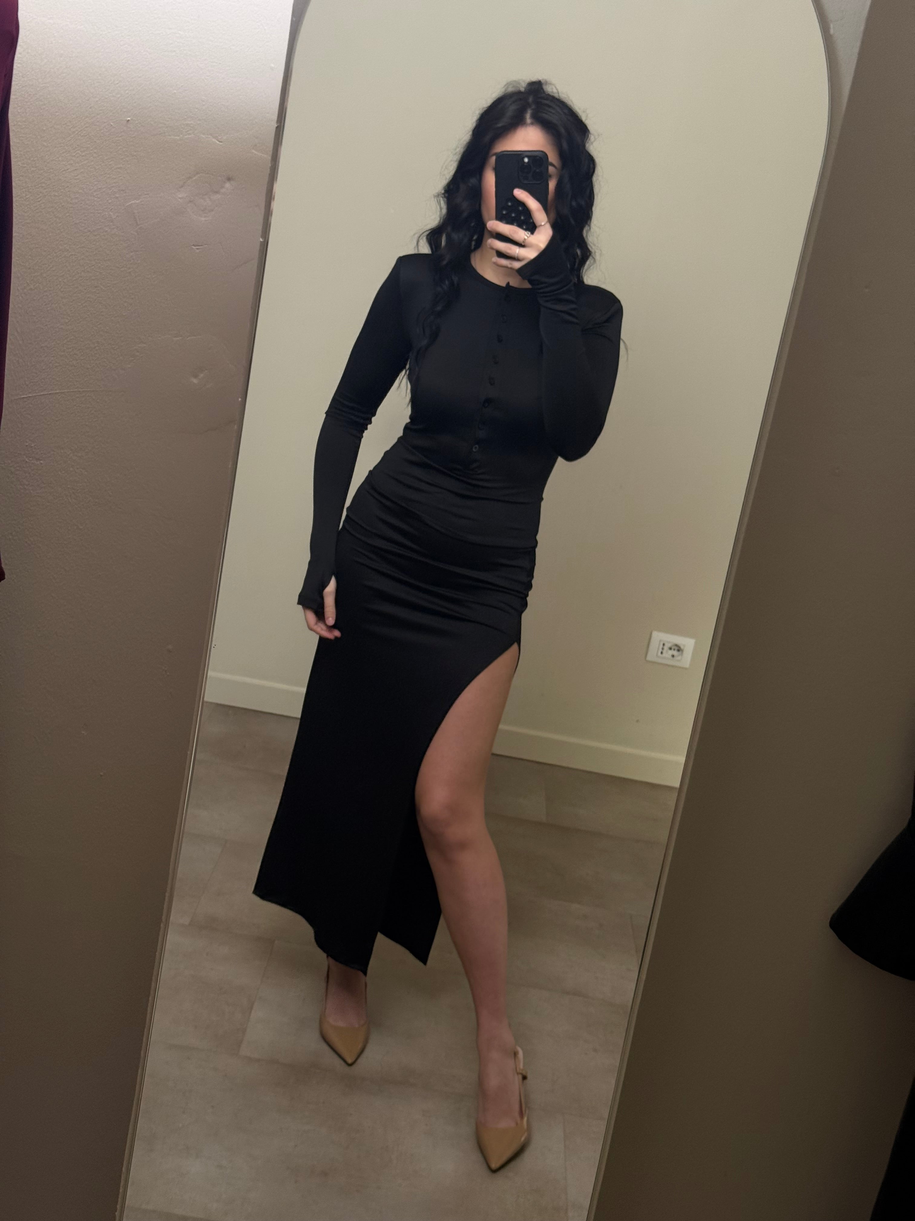 Abito lungo magic nero