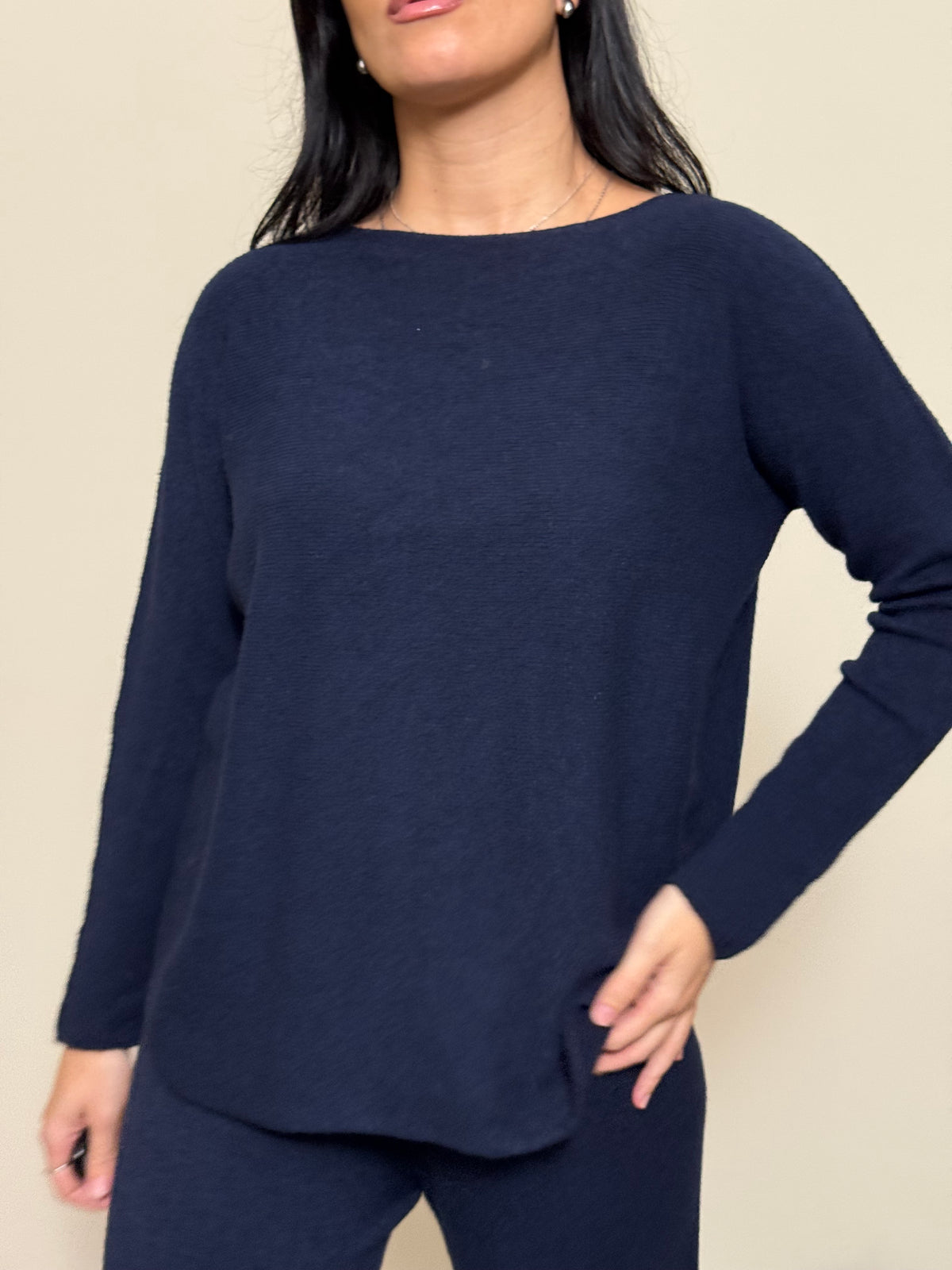 Coordinato tuta basic blu