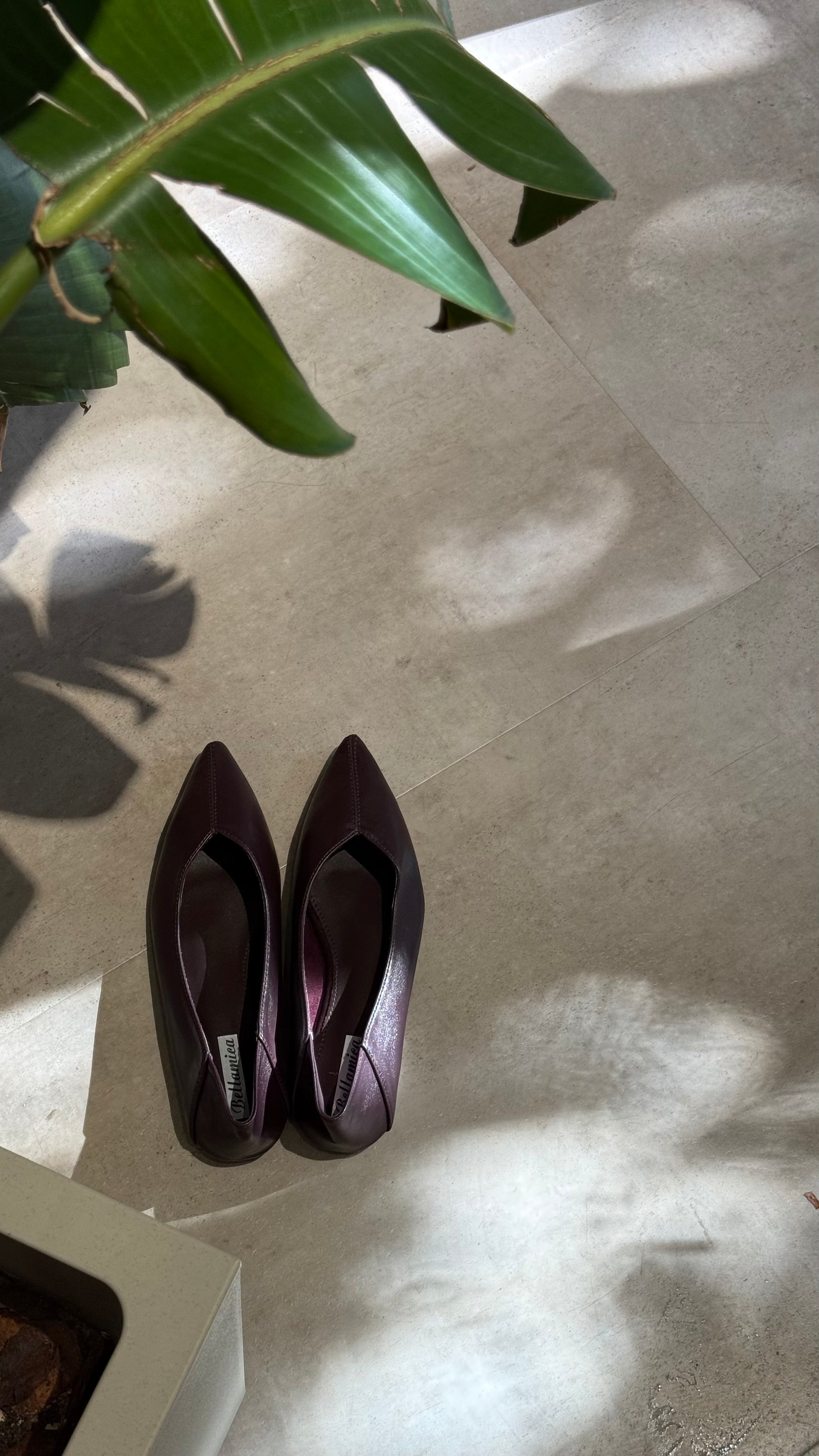 Ballerina ecopelle bordeaux