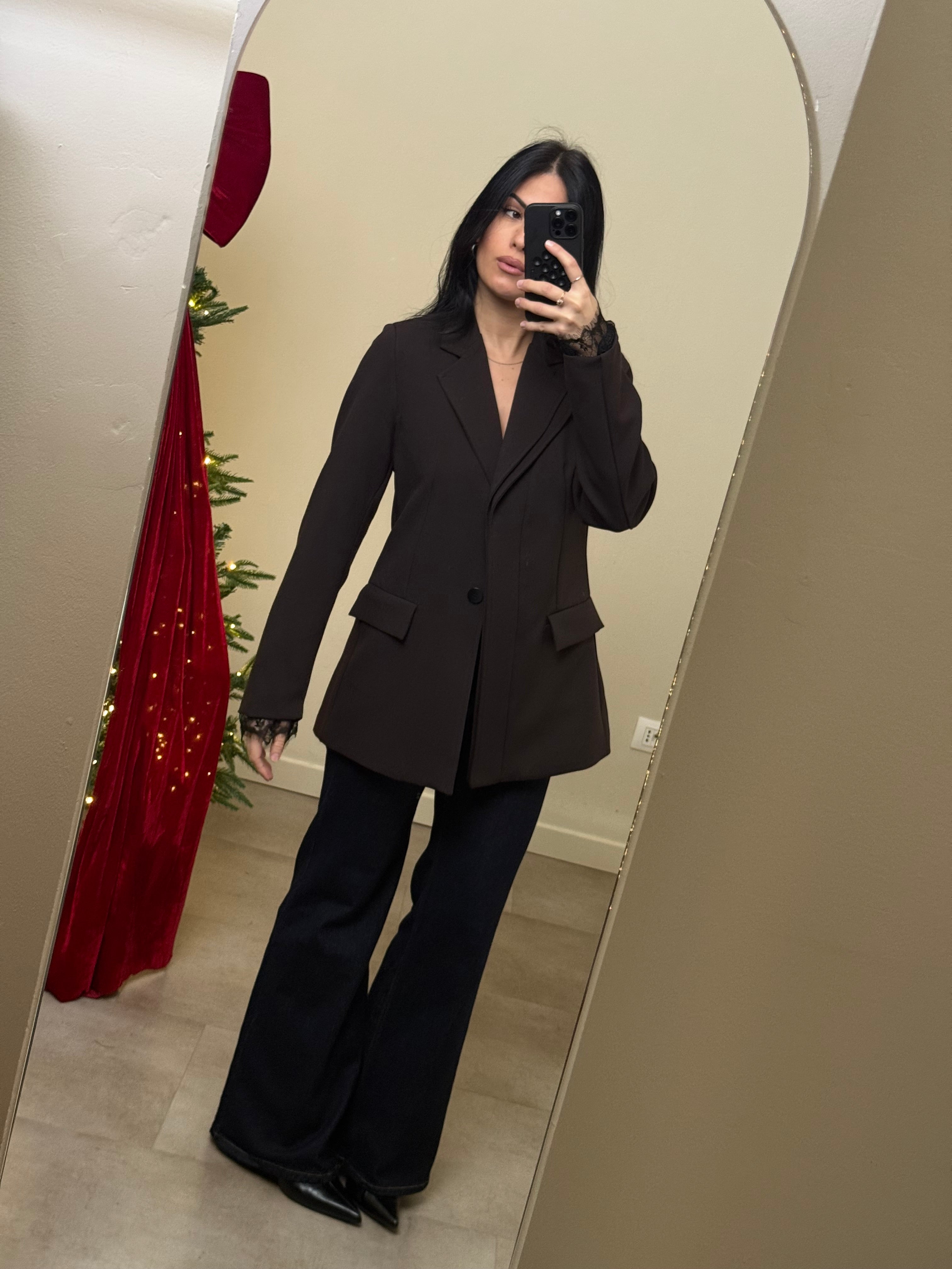 Blazer Lumina dettaglio pizzo