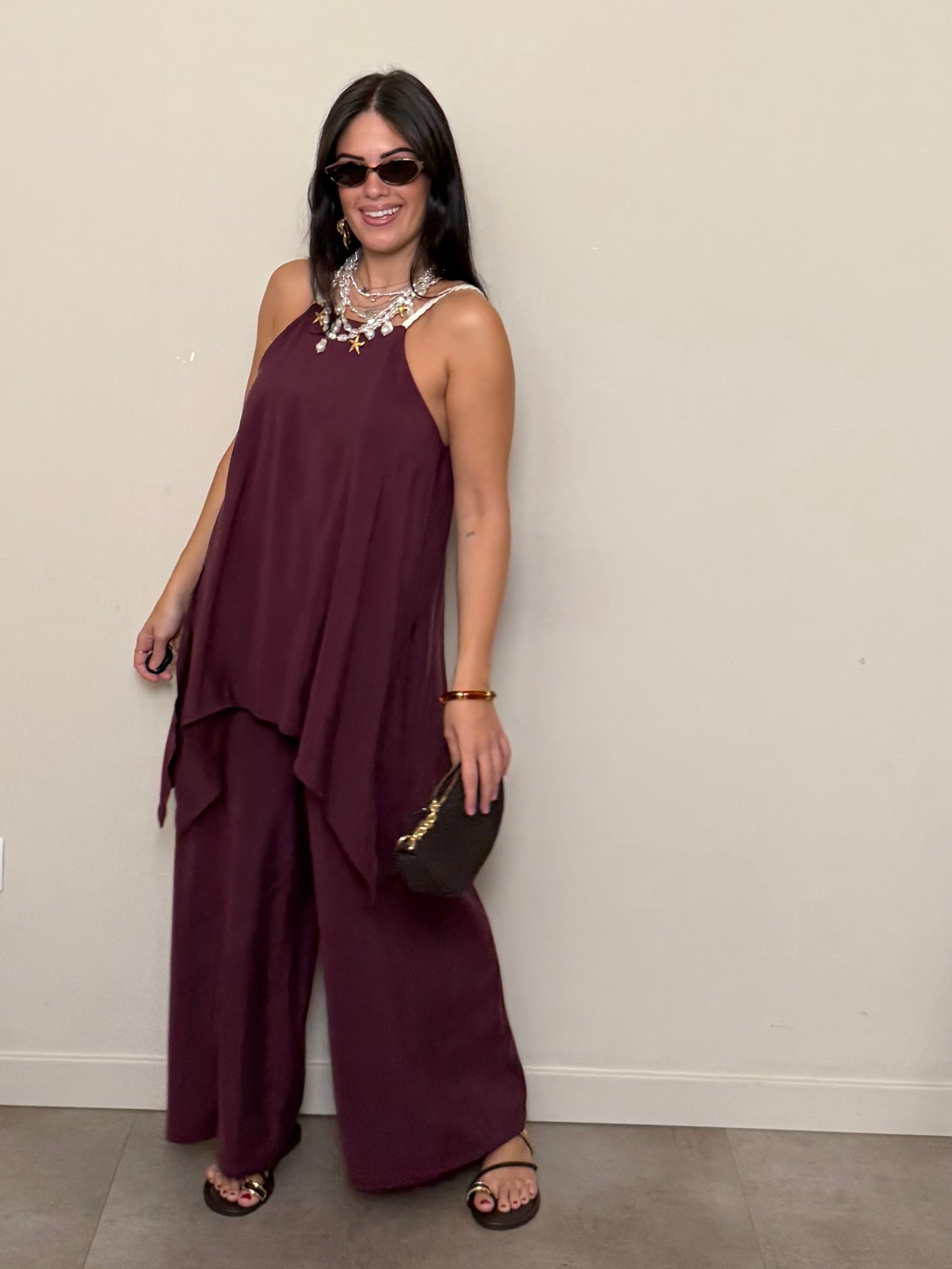 Jumpsuit bordeaux