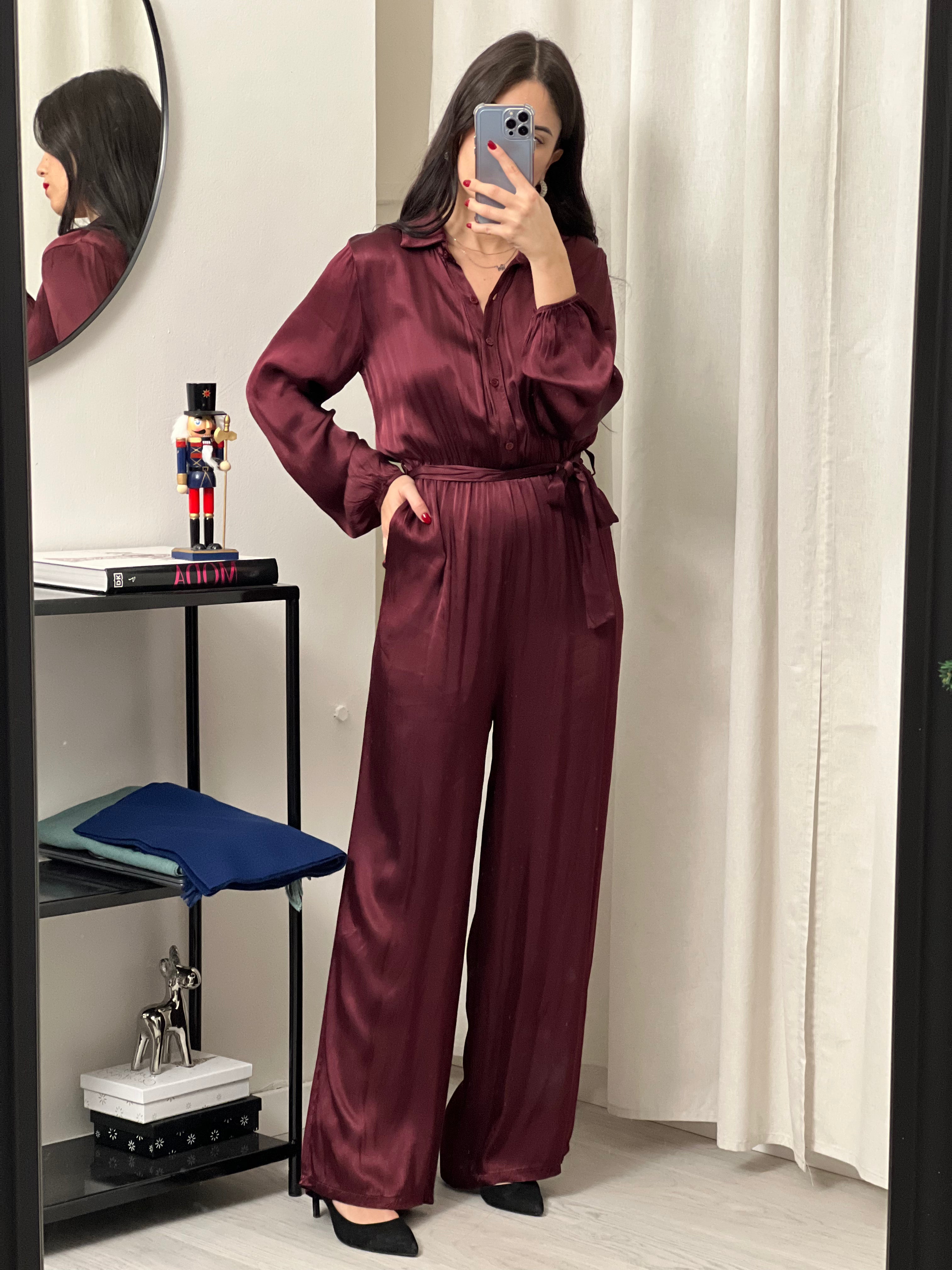 Jumpsuit bordeaux