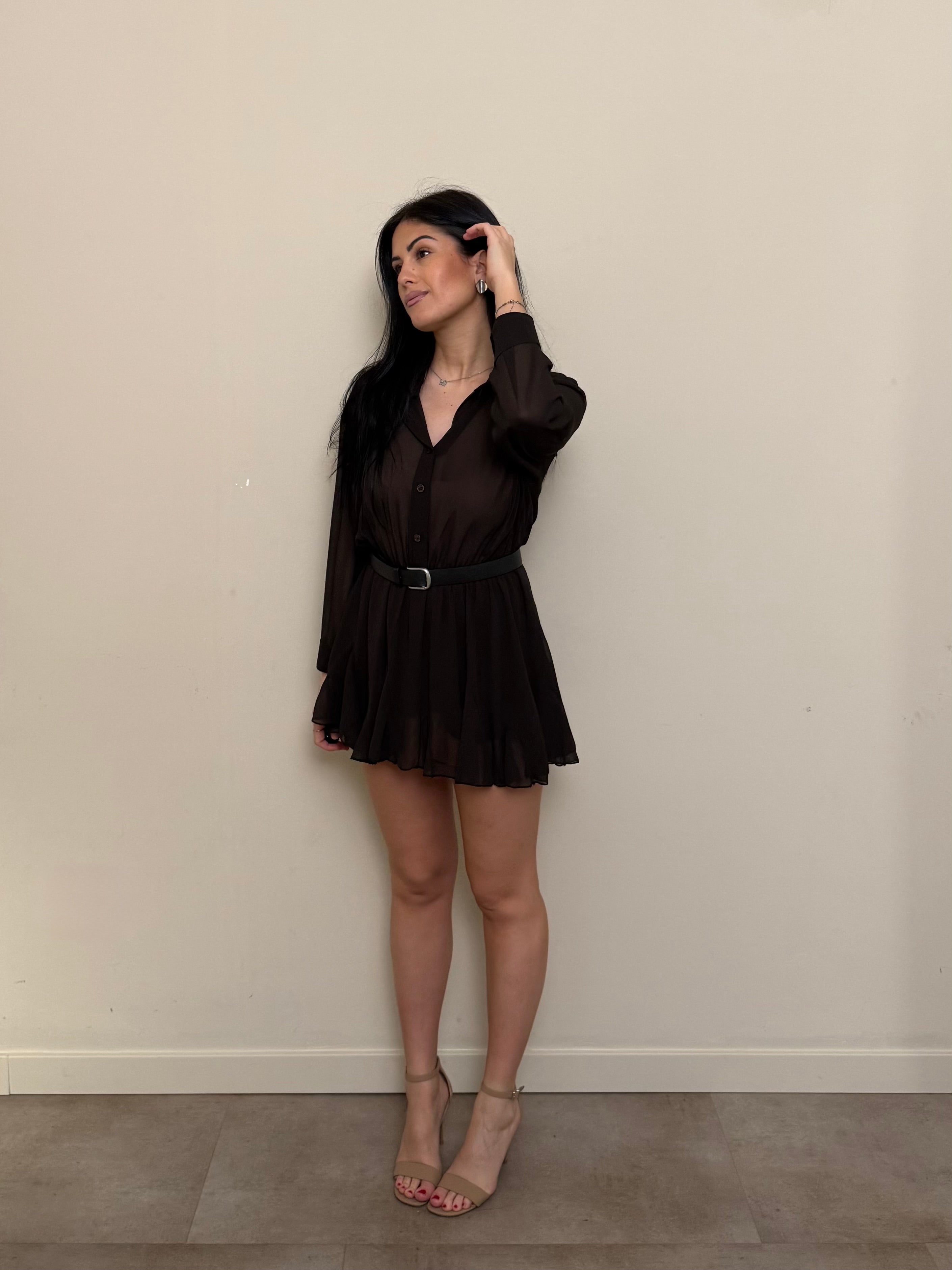 Mini dress Venere marrone freddo