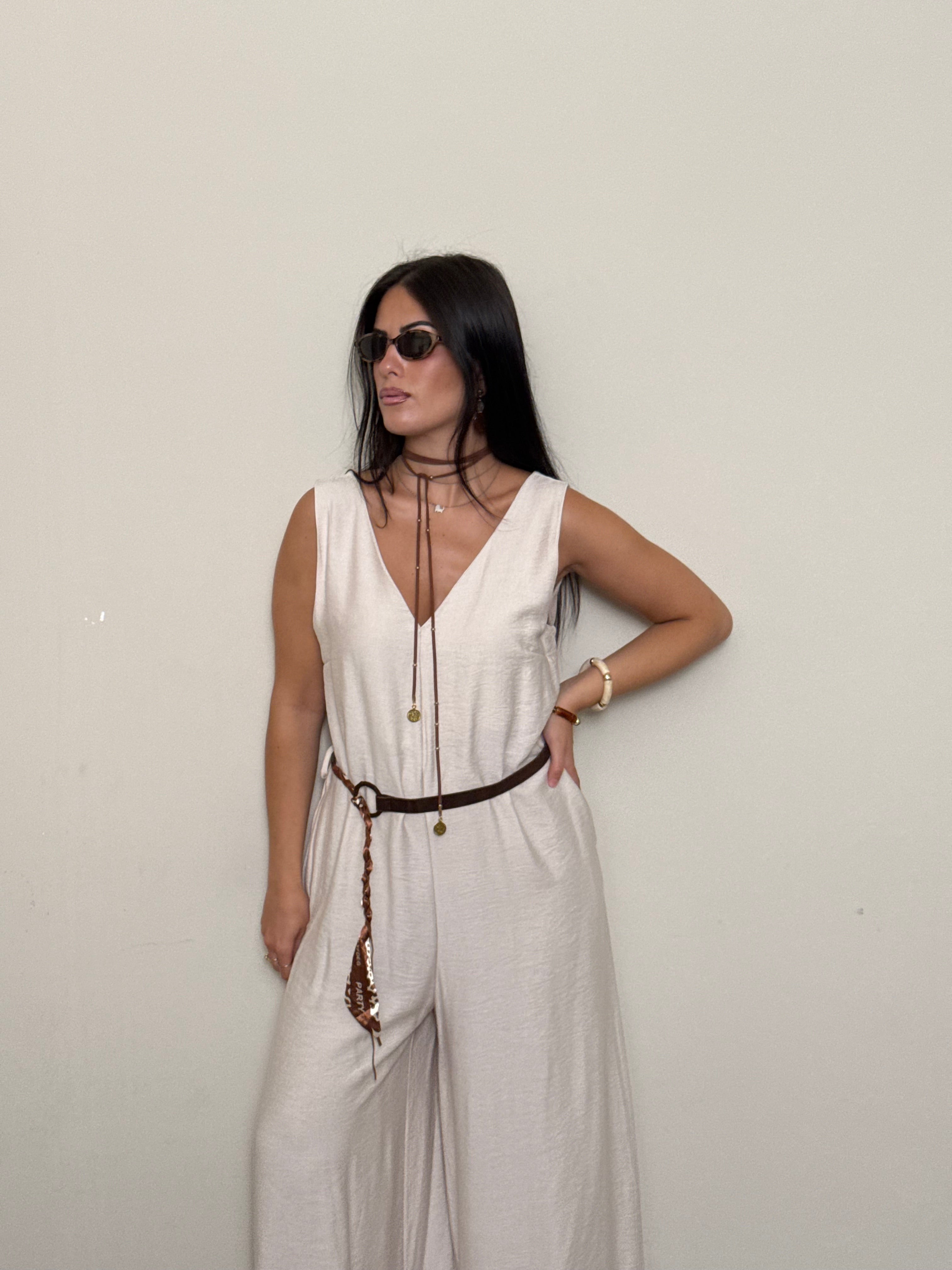 Jumpsuit Ginny panna