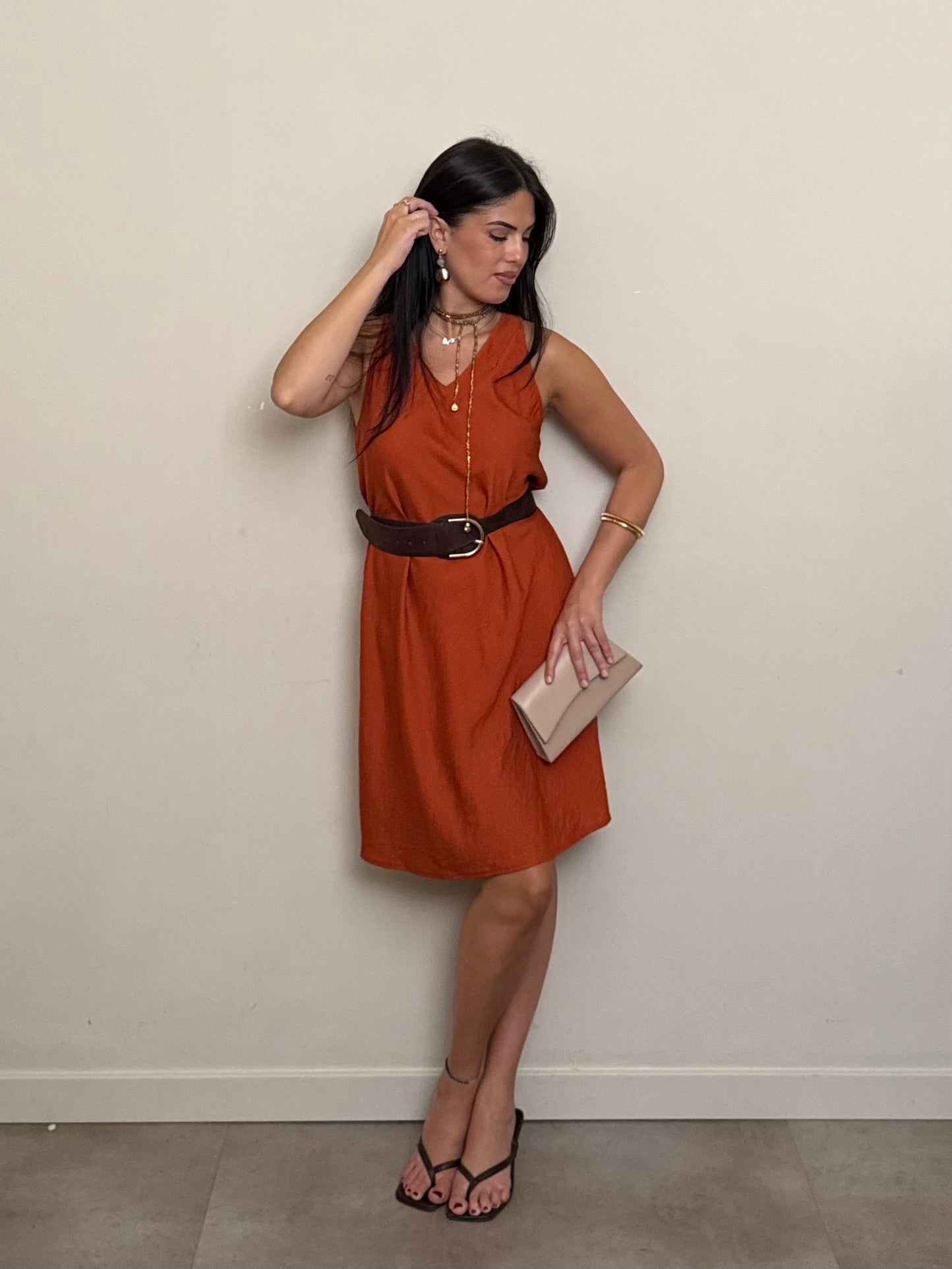 Vestito Emily ruggine