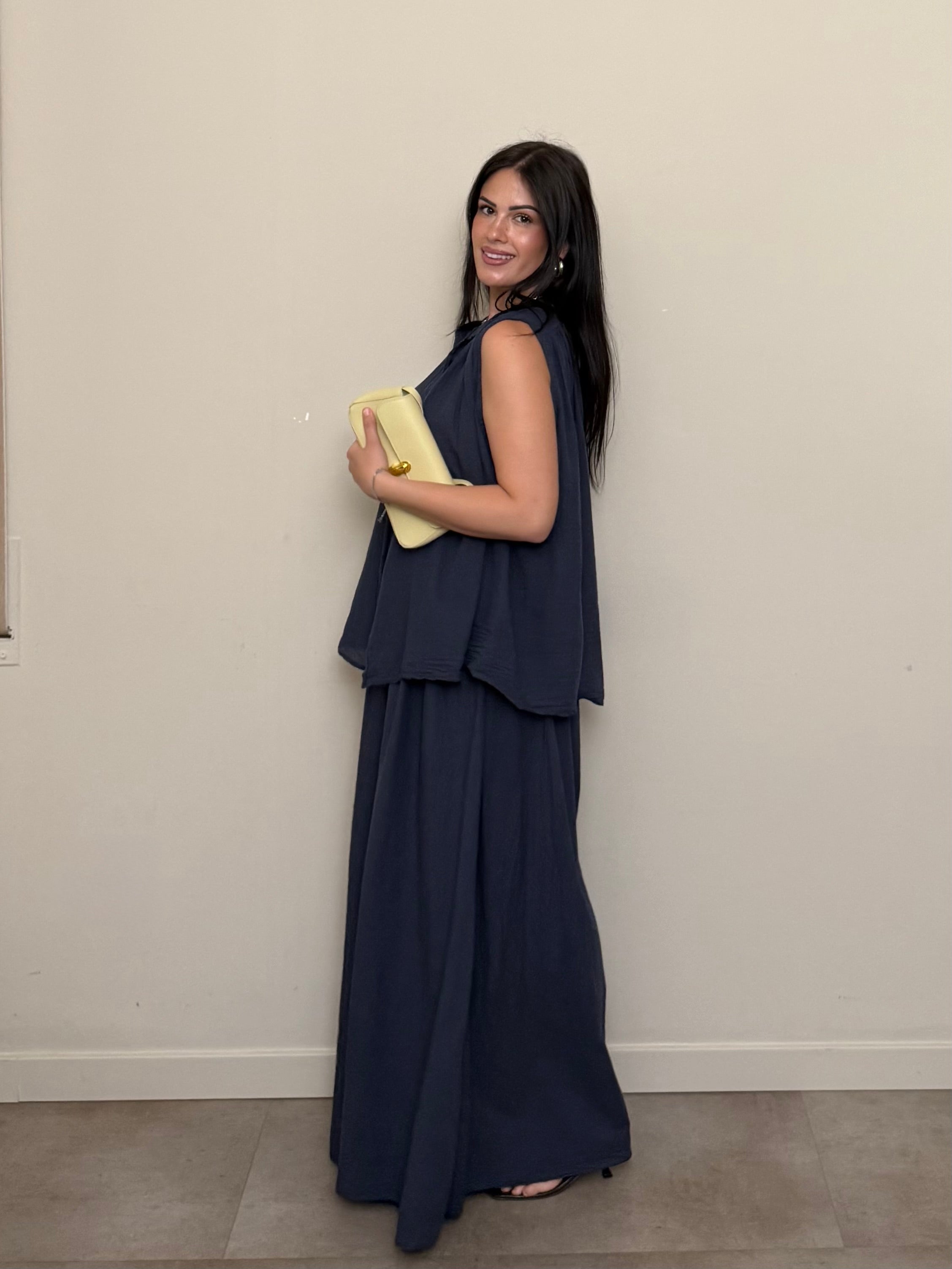 Coordinato cotone blu