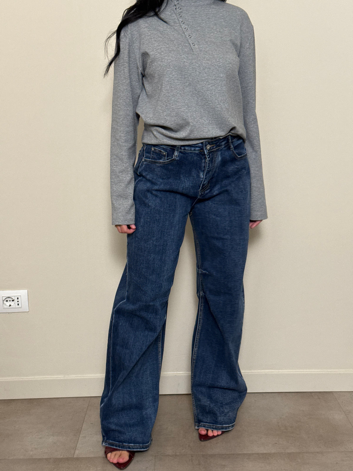 Jeans baggy over