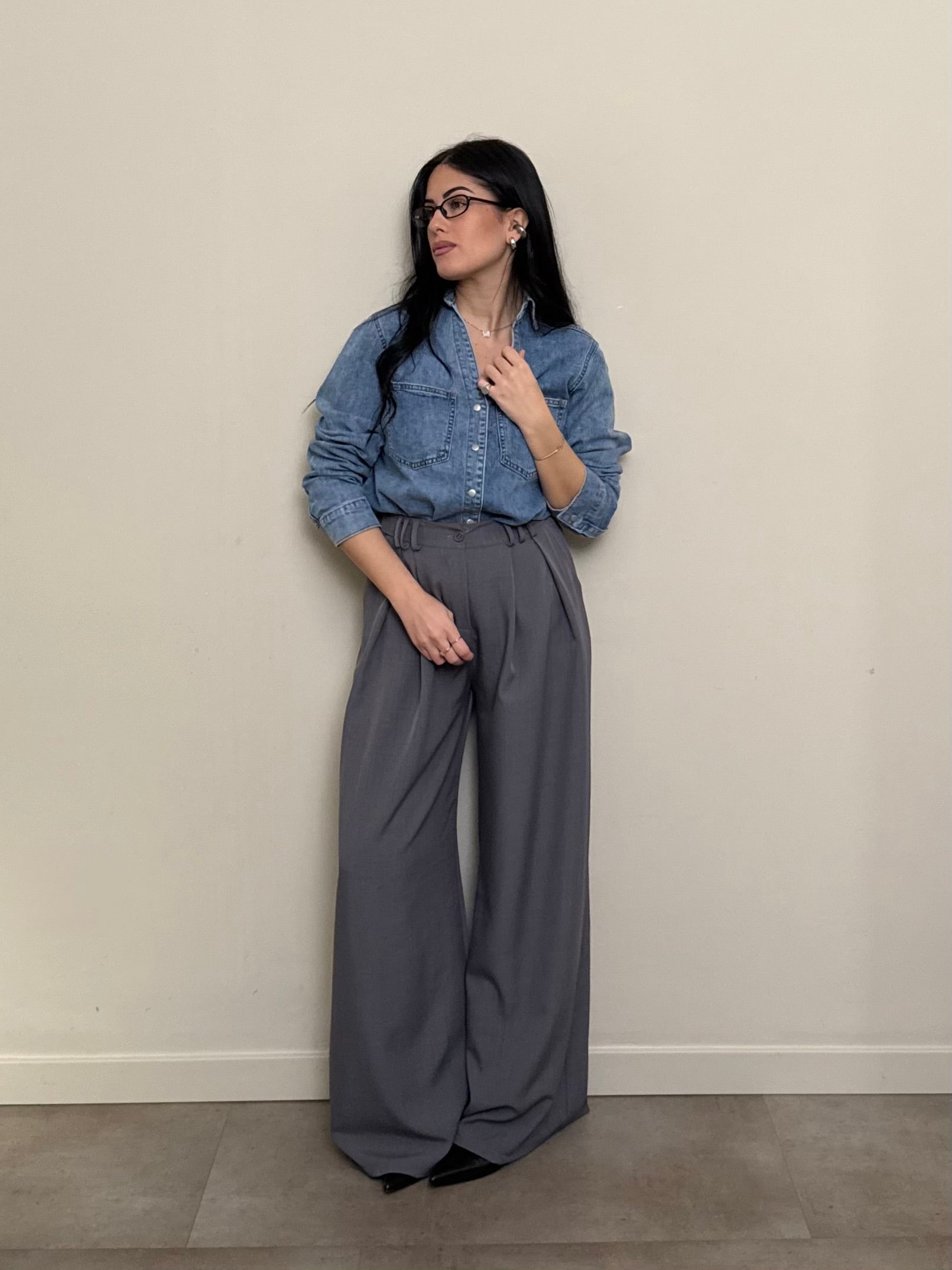 Pantalone ampio palazzo