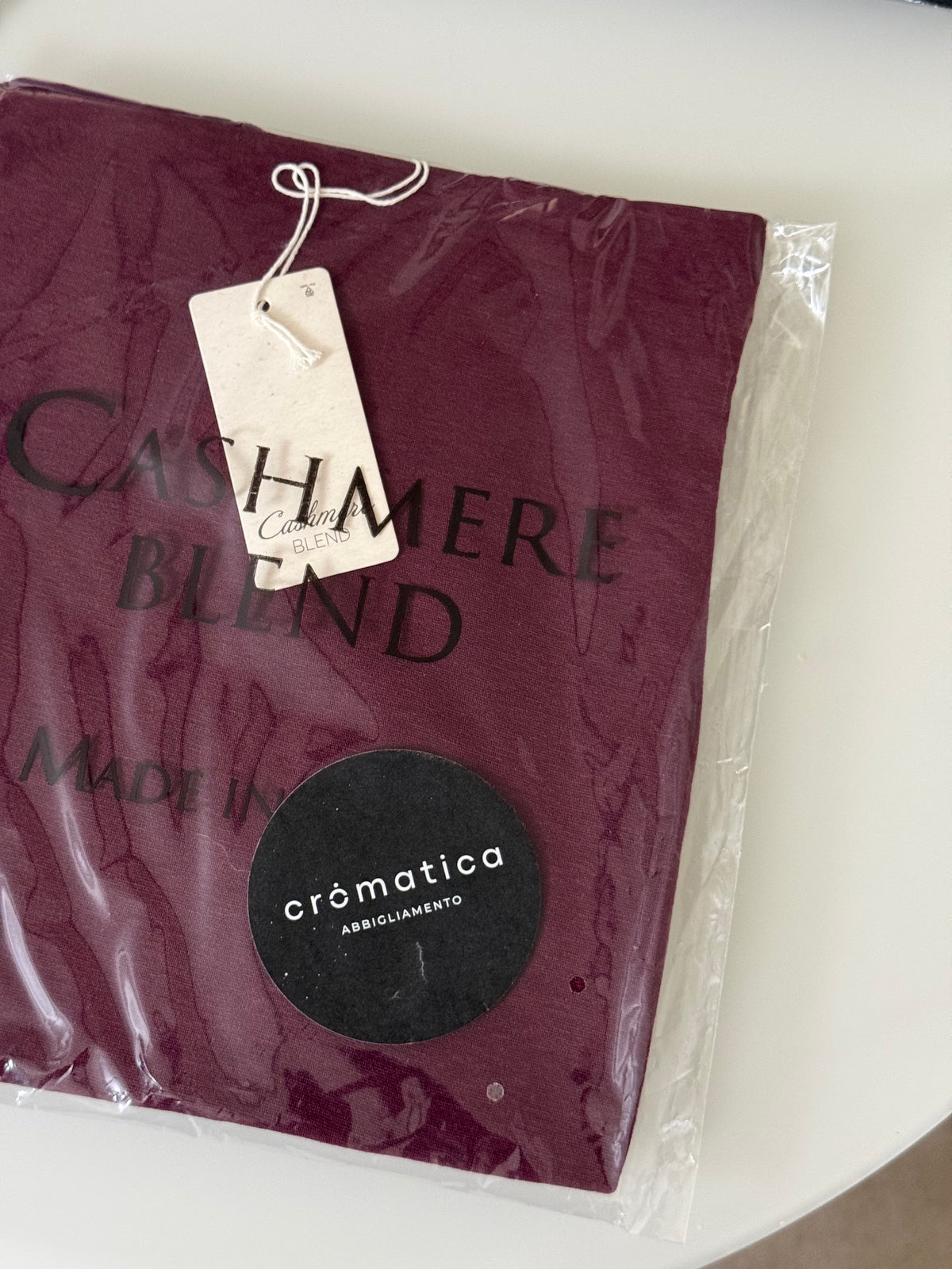 Maglia cashmere bordeaux