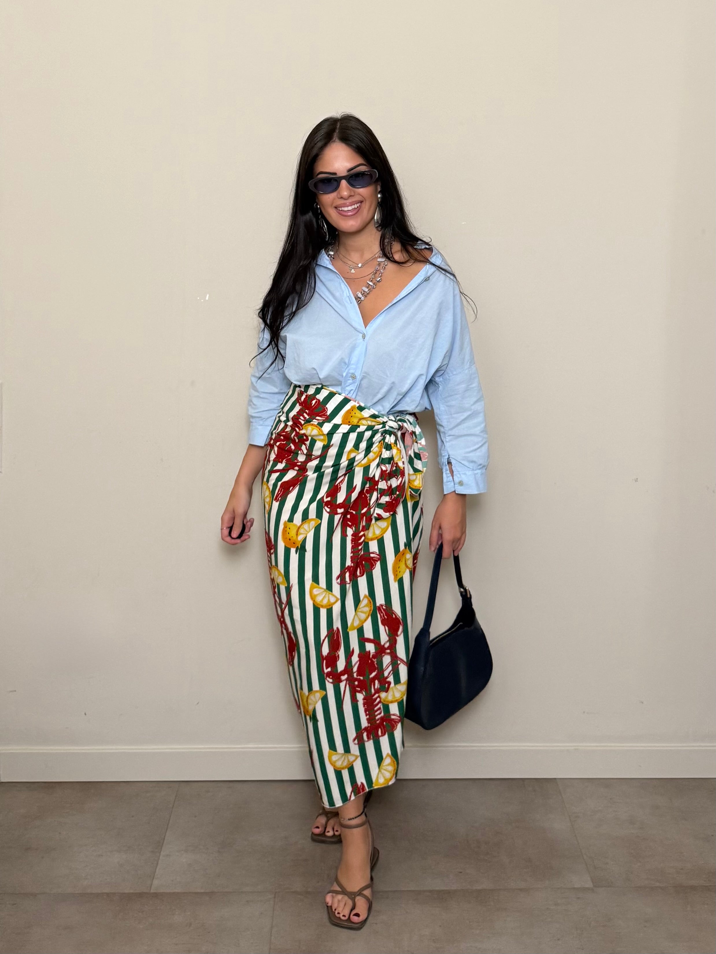 Camicia cotone azzurro
