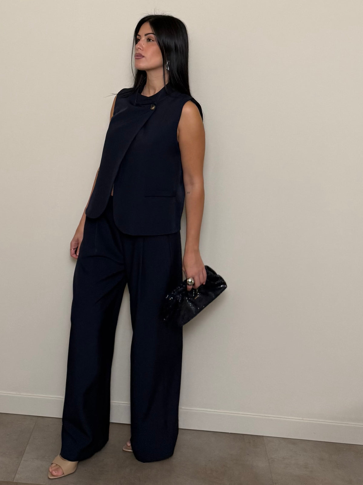 Tailleur gilet blu