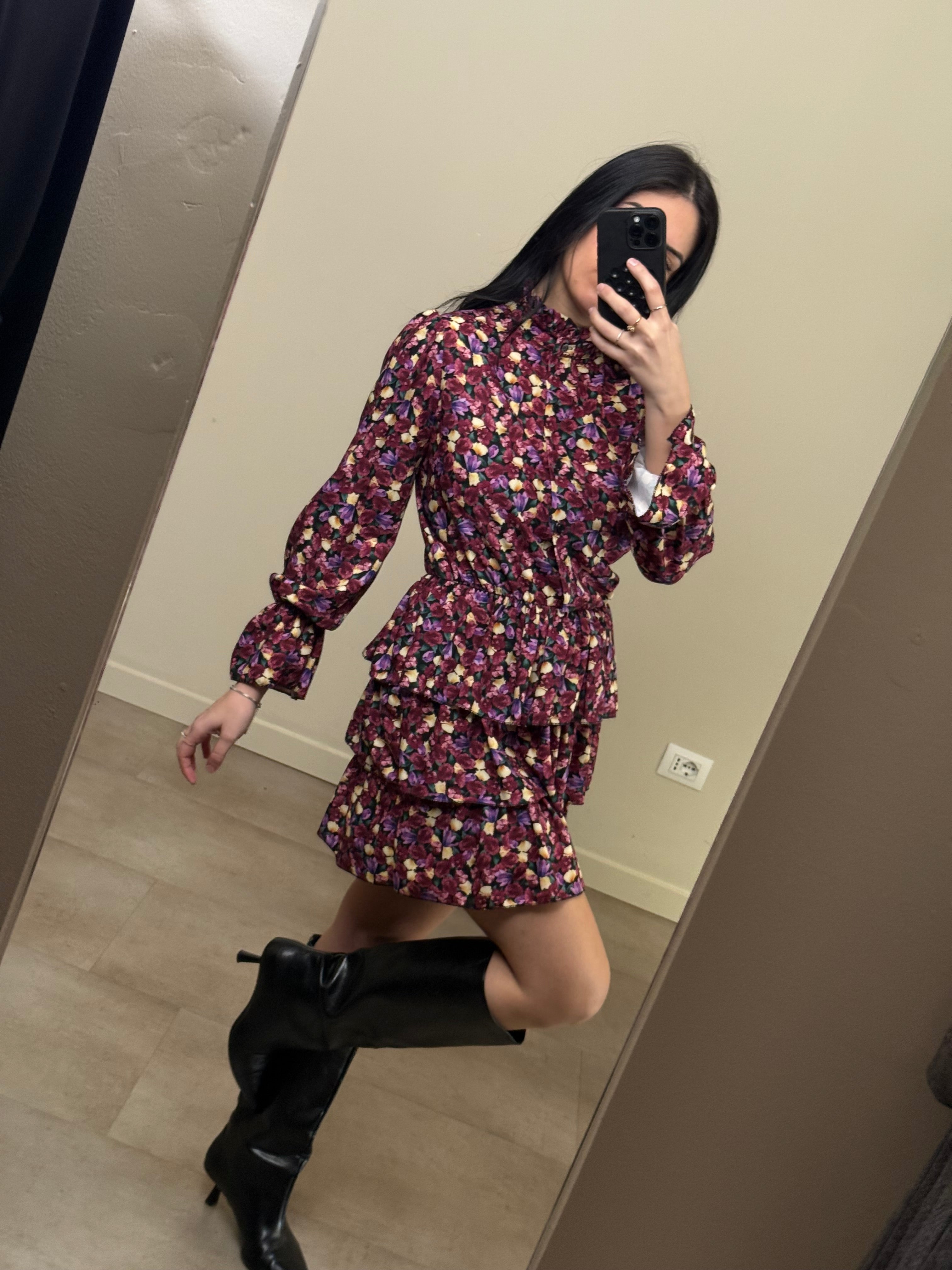 Mini dress a fiori