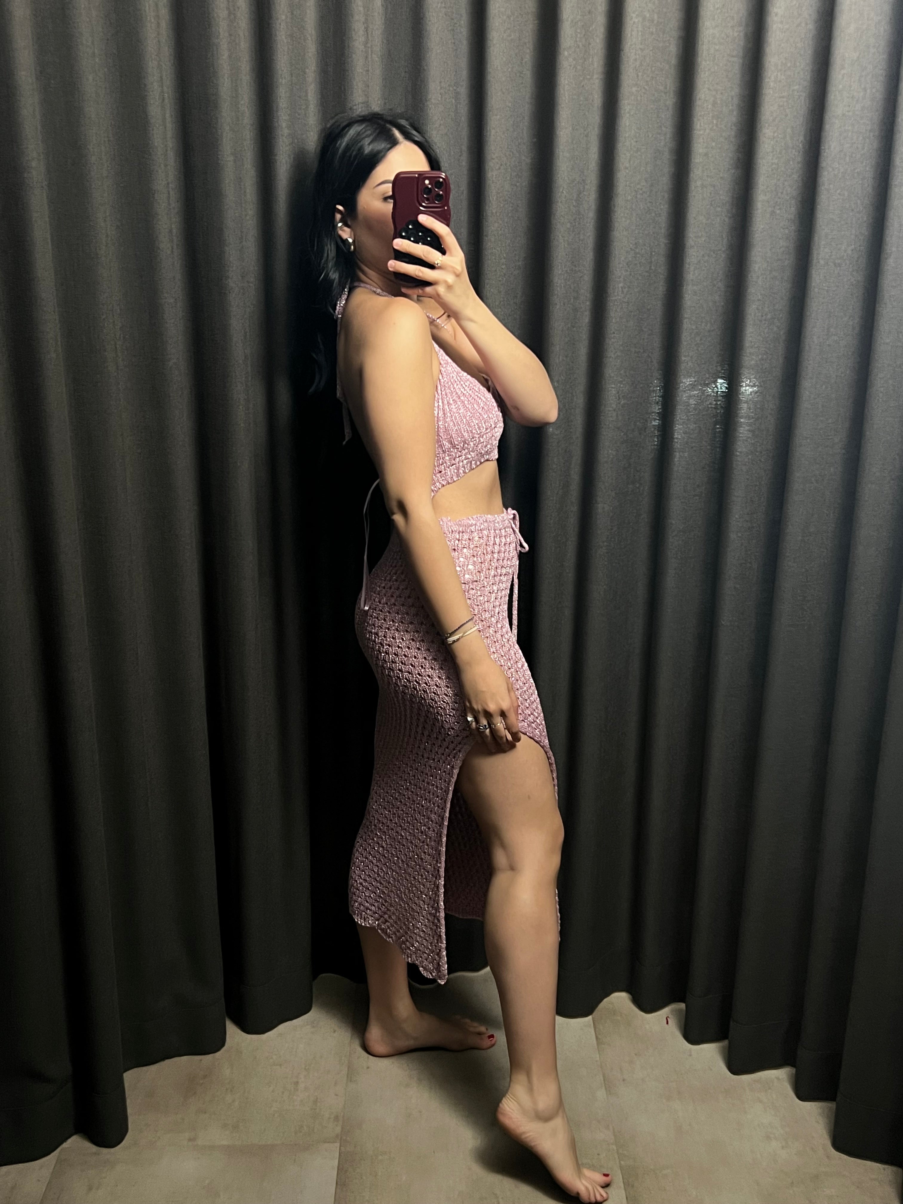 Coordinato filo top e gonna