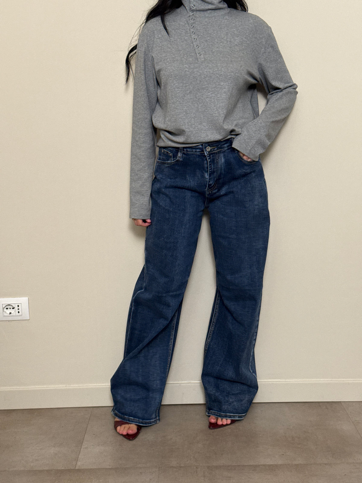 Jeans baggy over