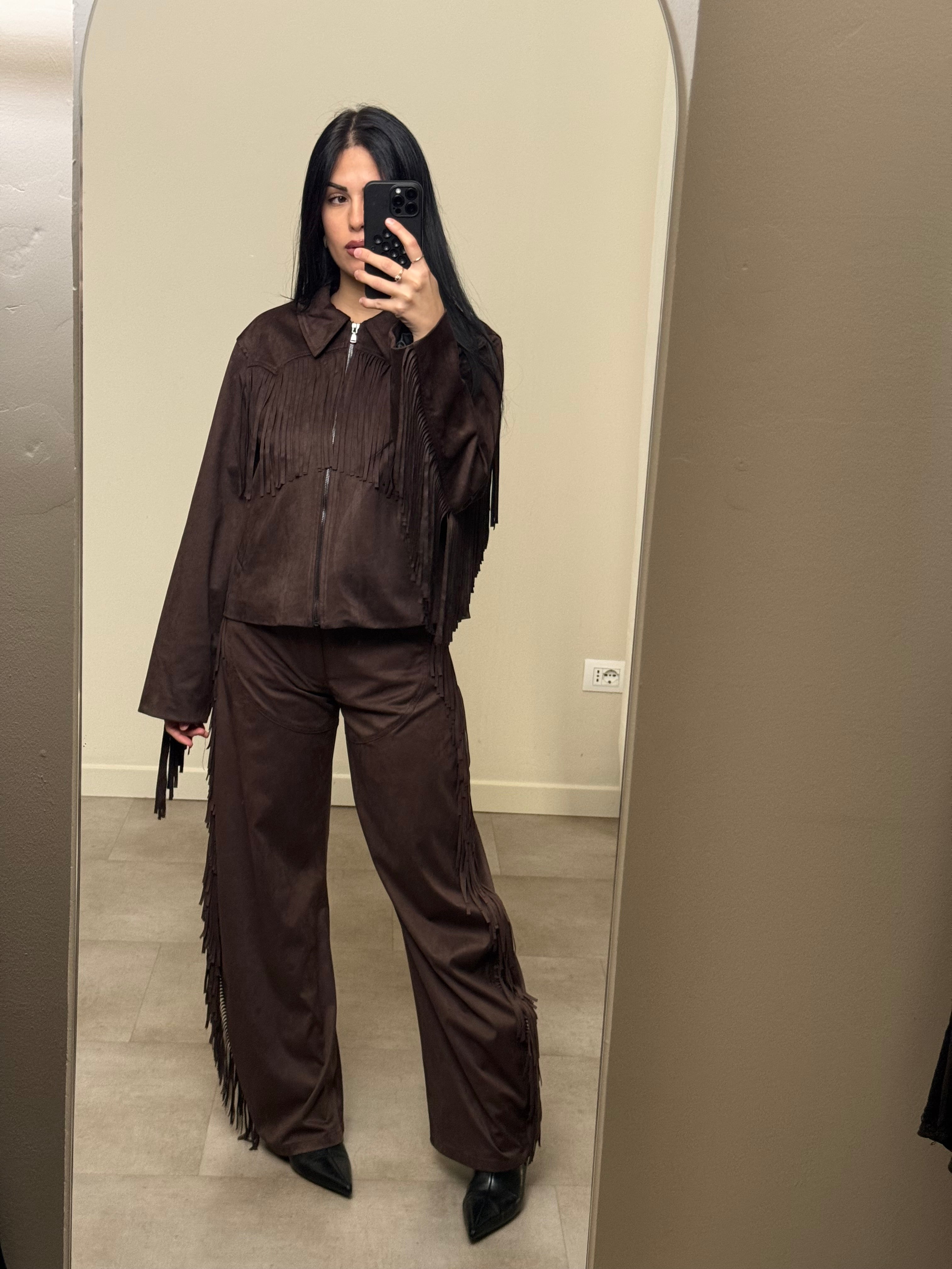 Pantalone suede Lumina