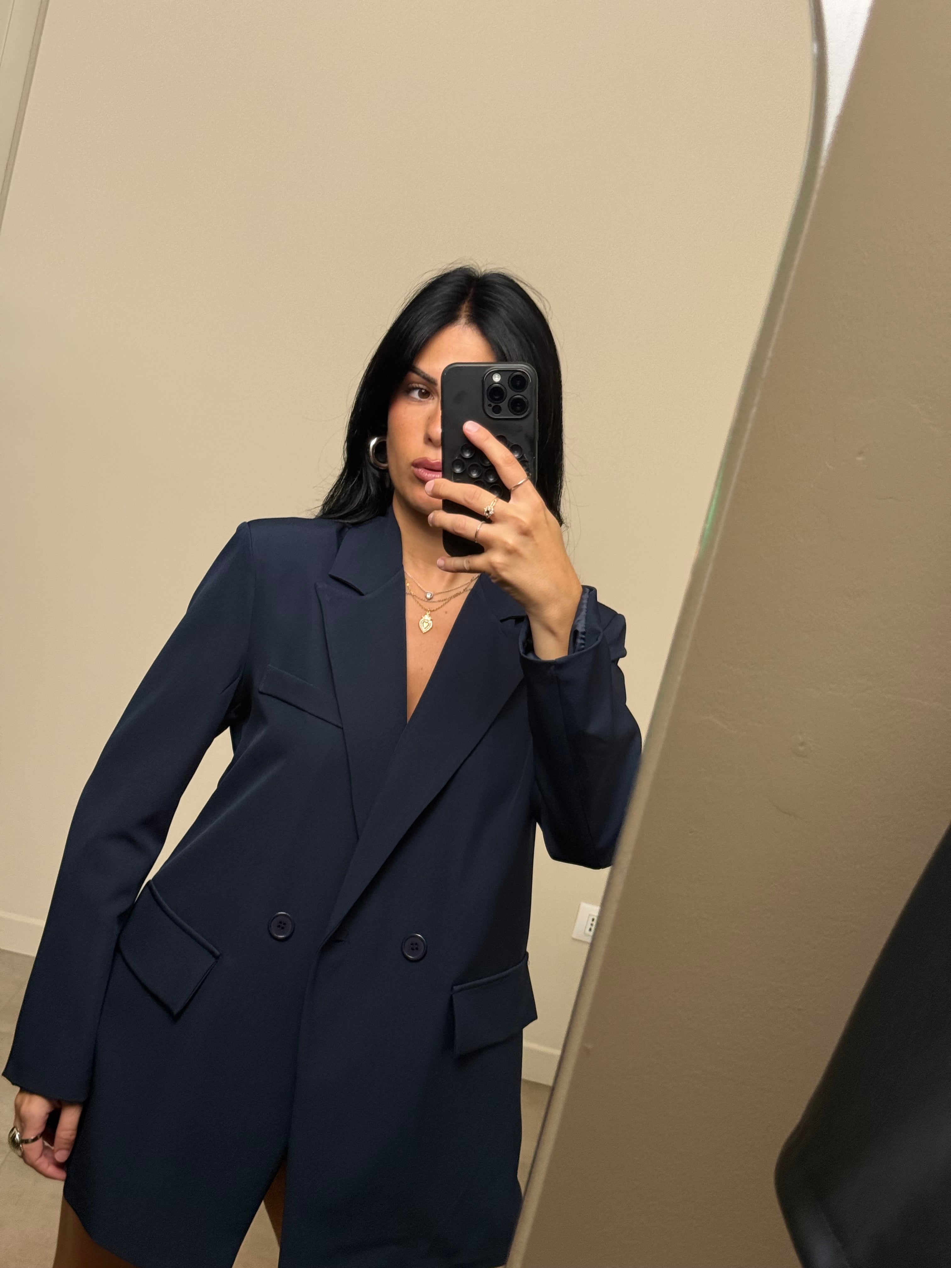 Blazer regular blu