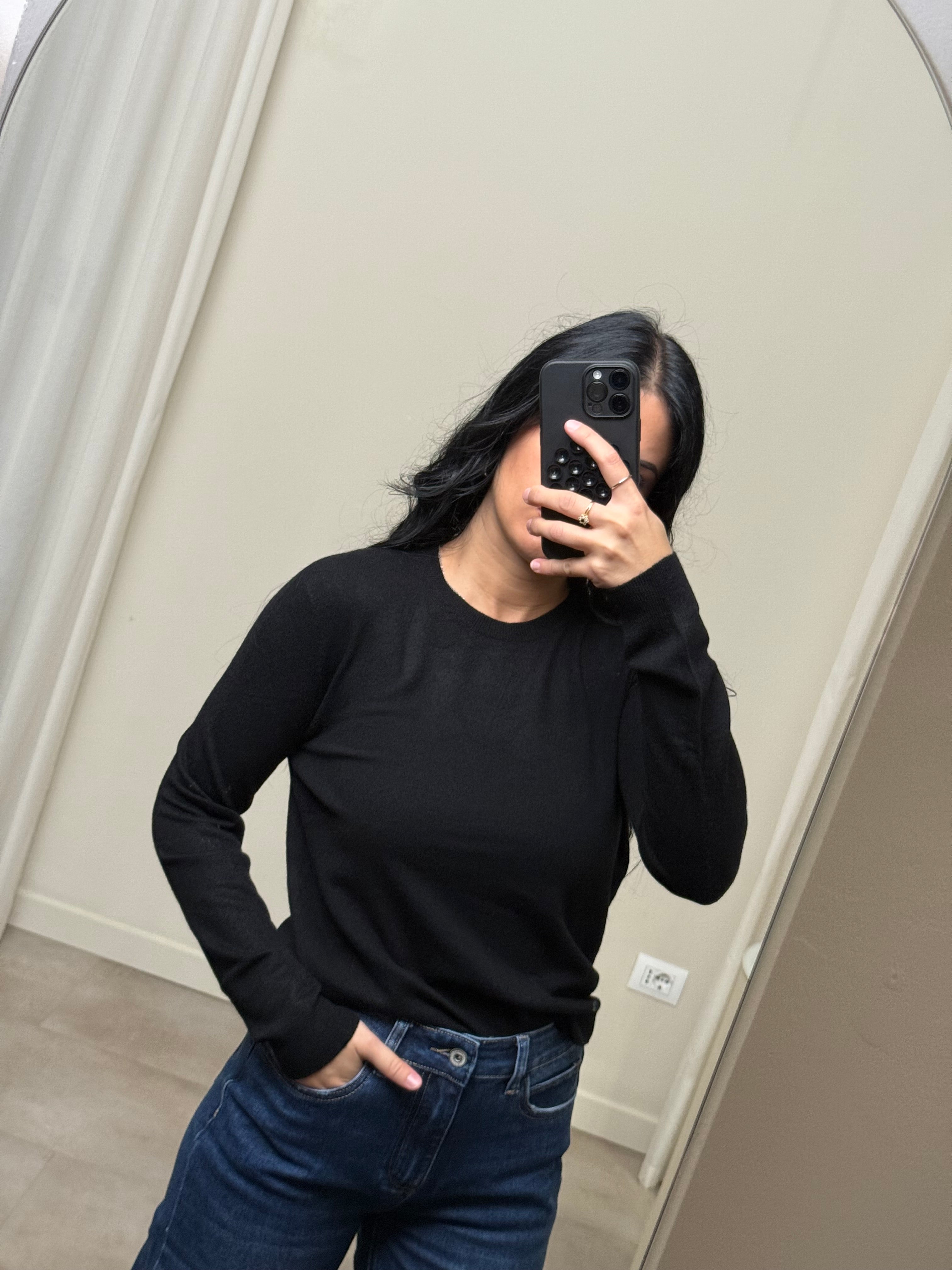 Maglia angora e lana