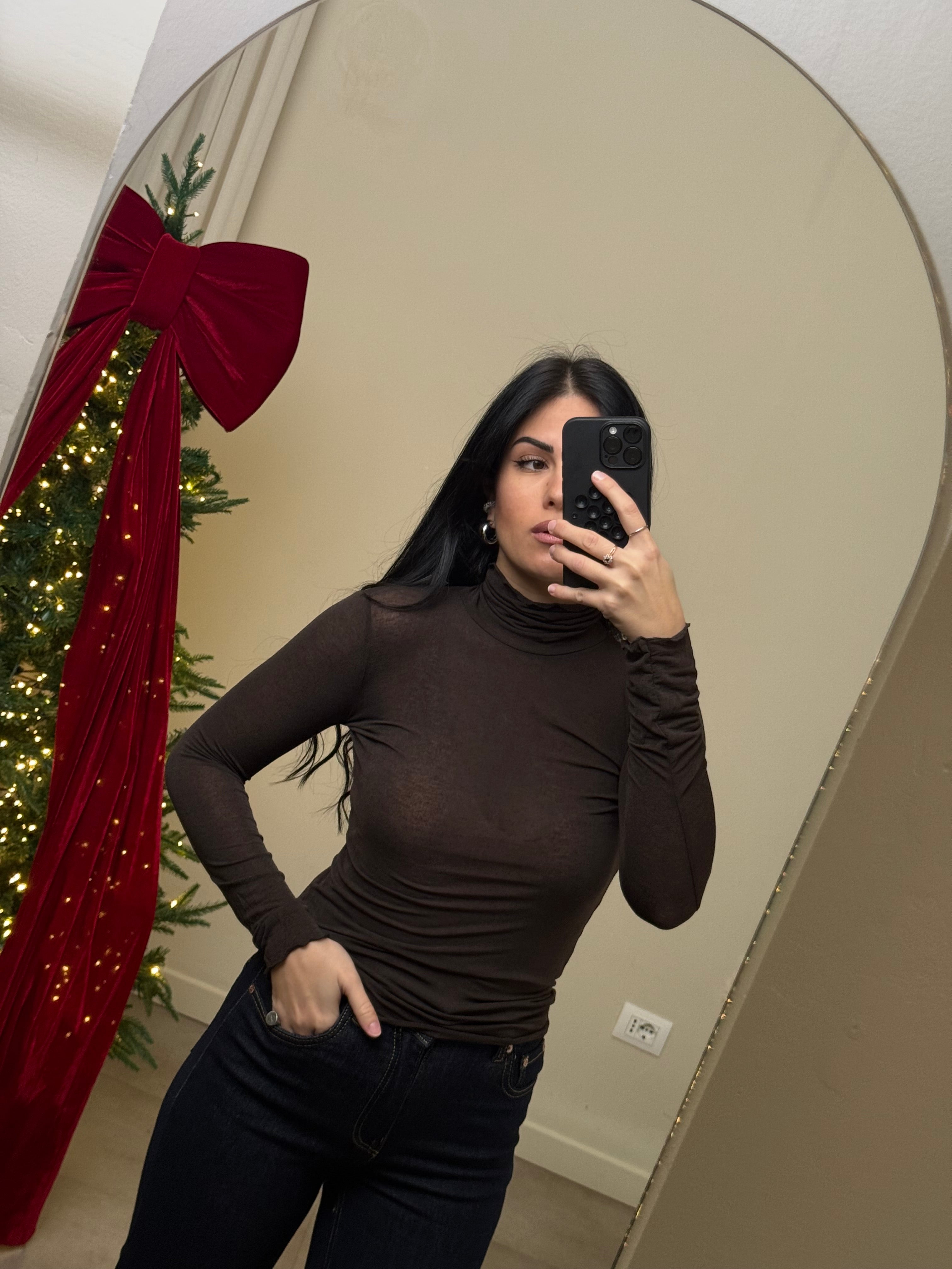 Maglia cashmere collo alto