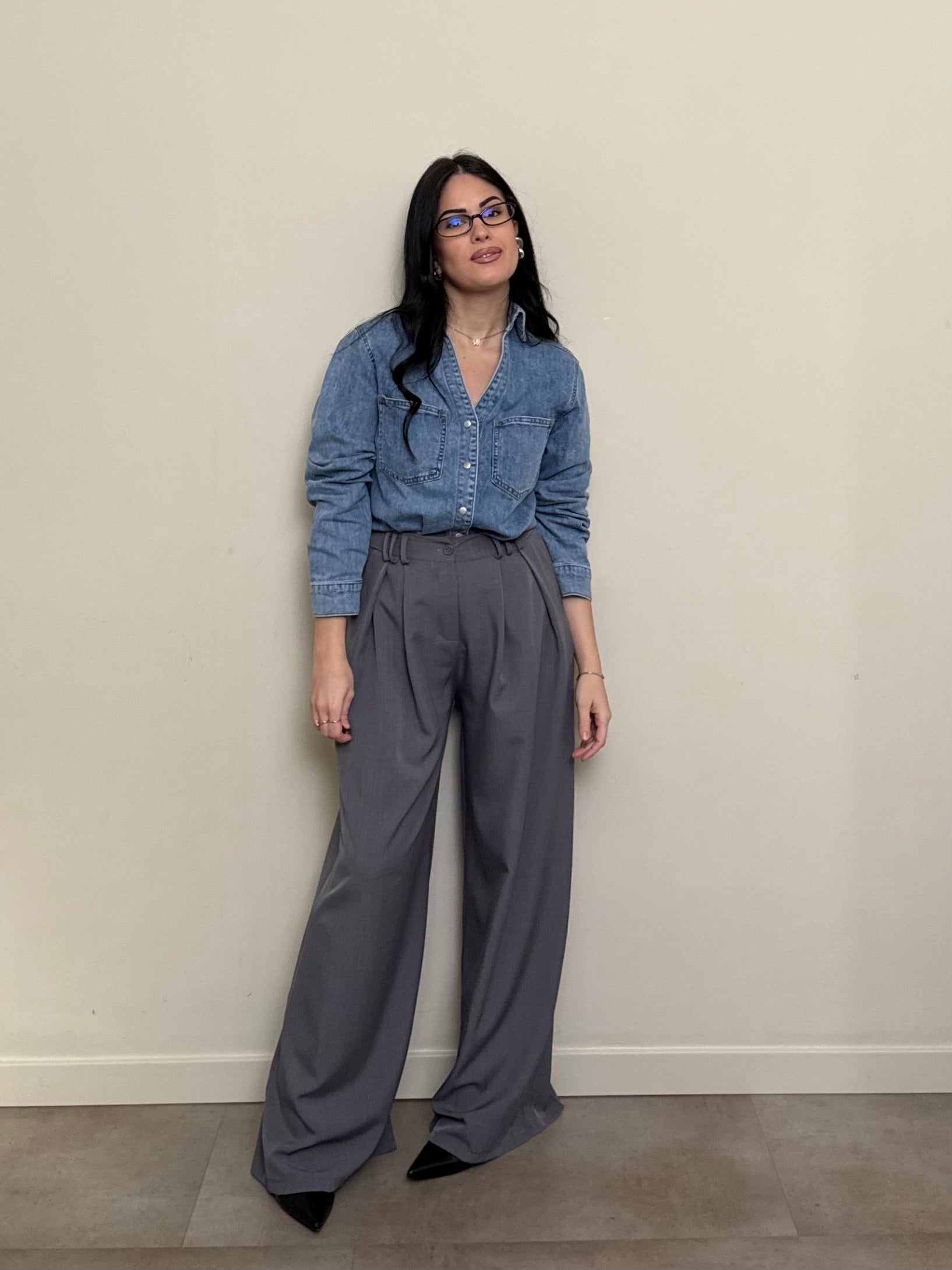 Pantalone ampio palazzo