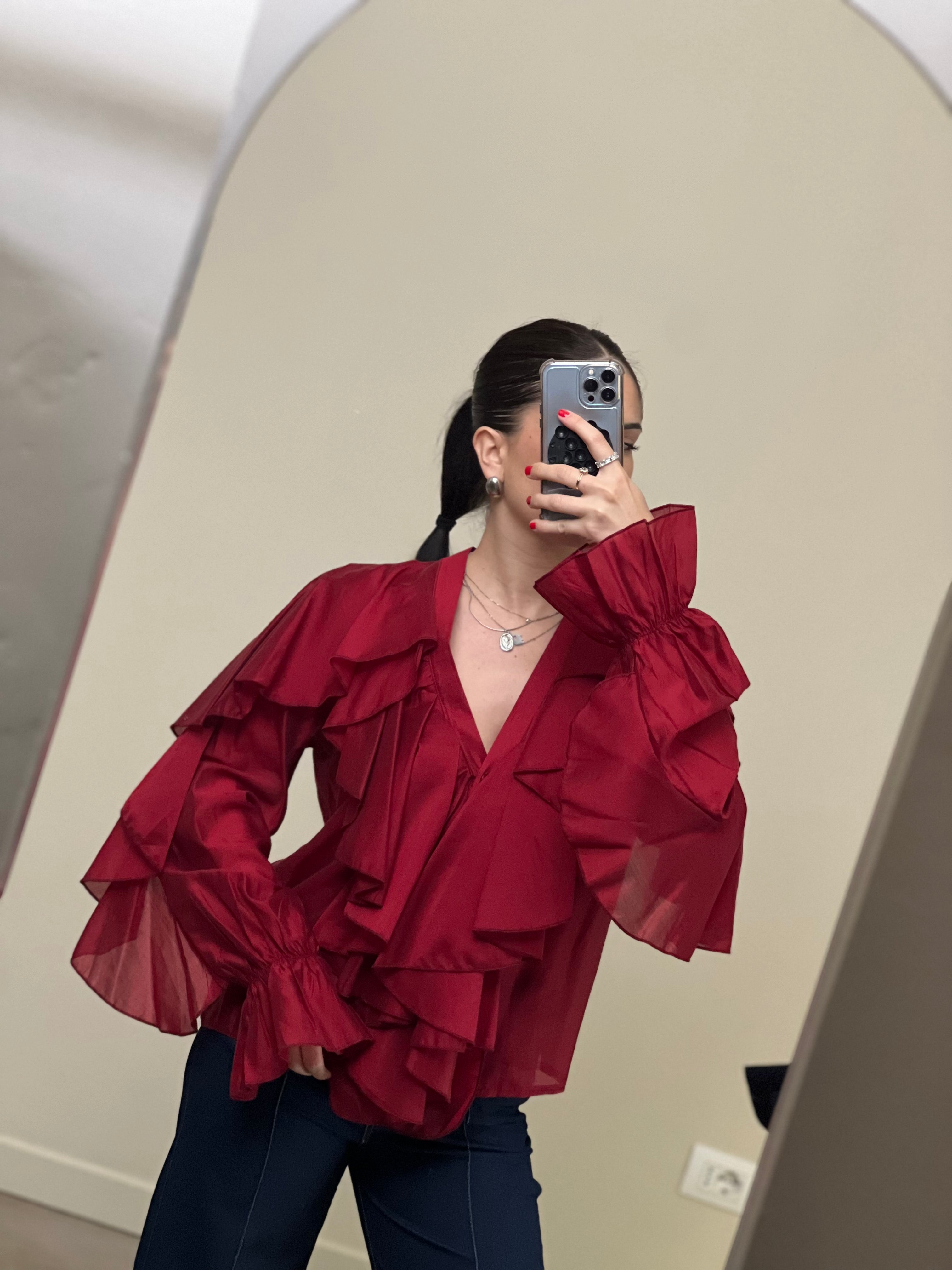 Camicia volants