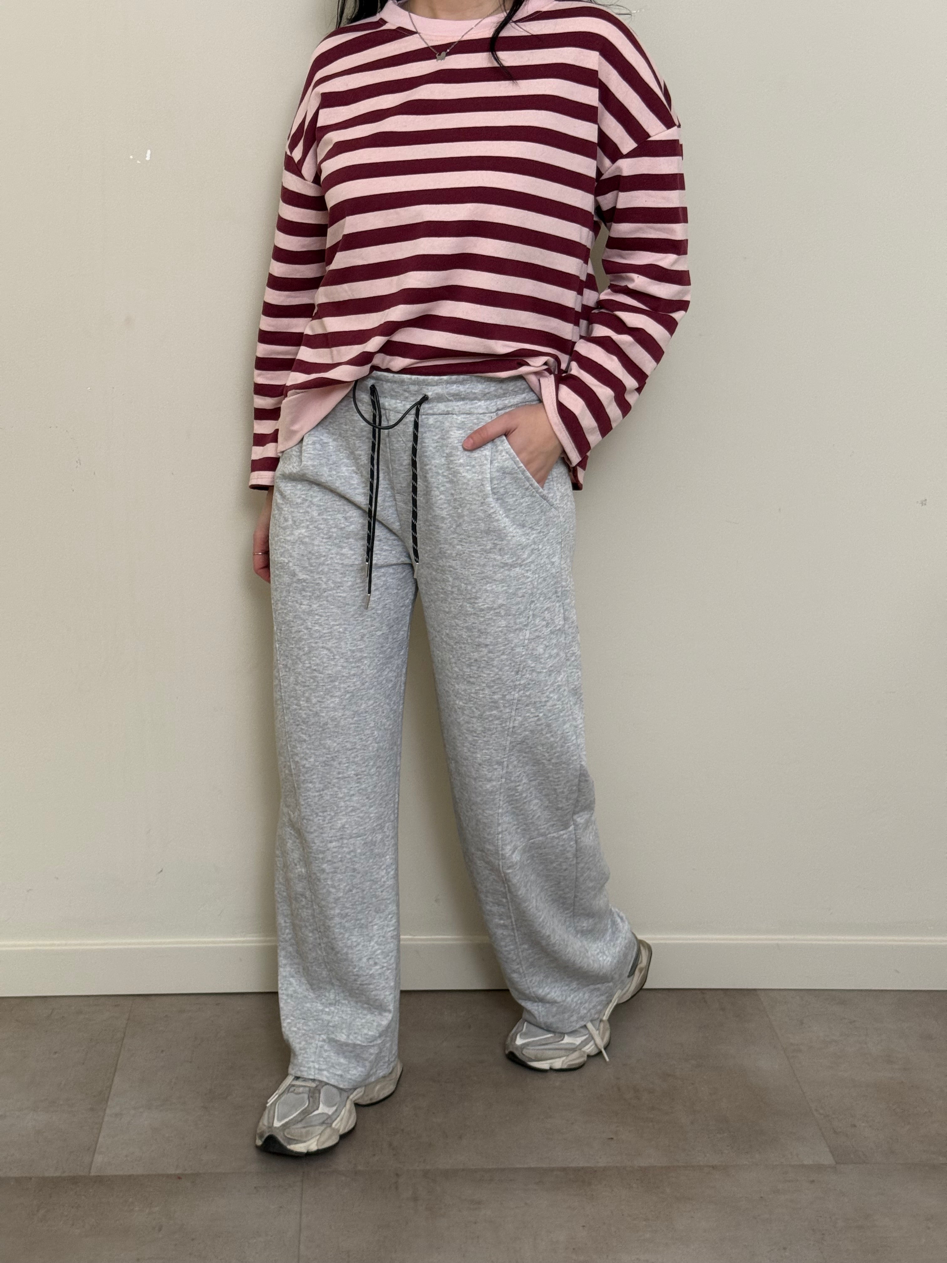 Pantalone tuta grigio