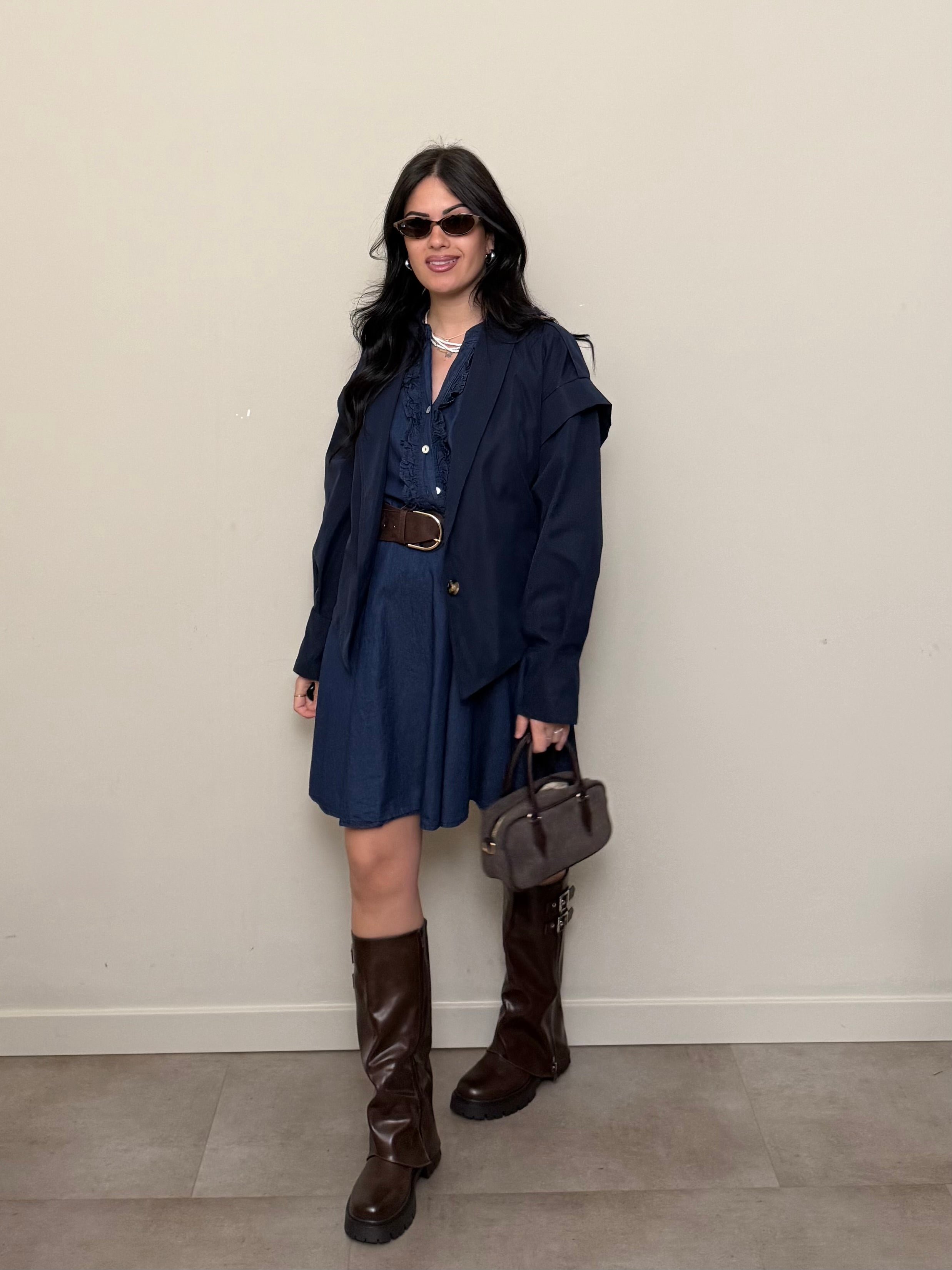 Abito corto di jeans
