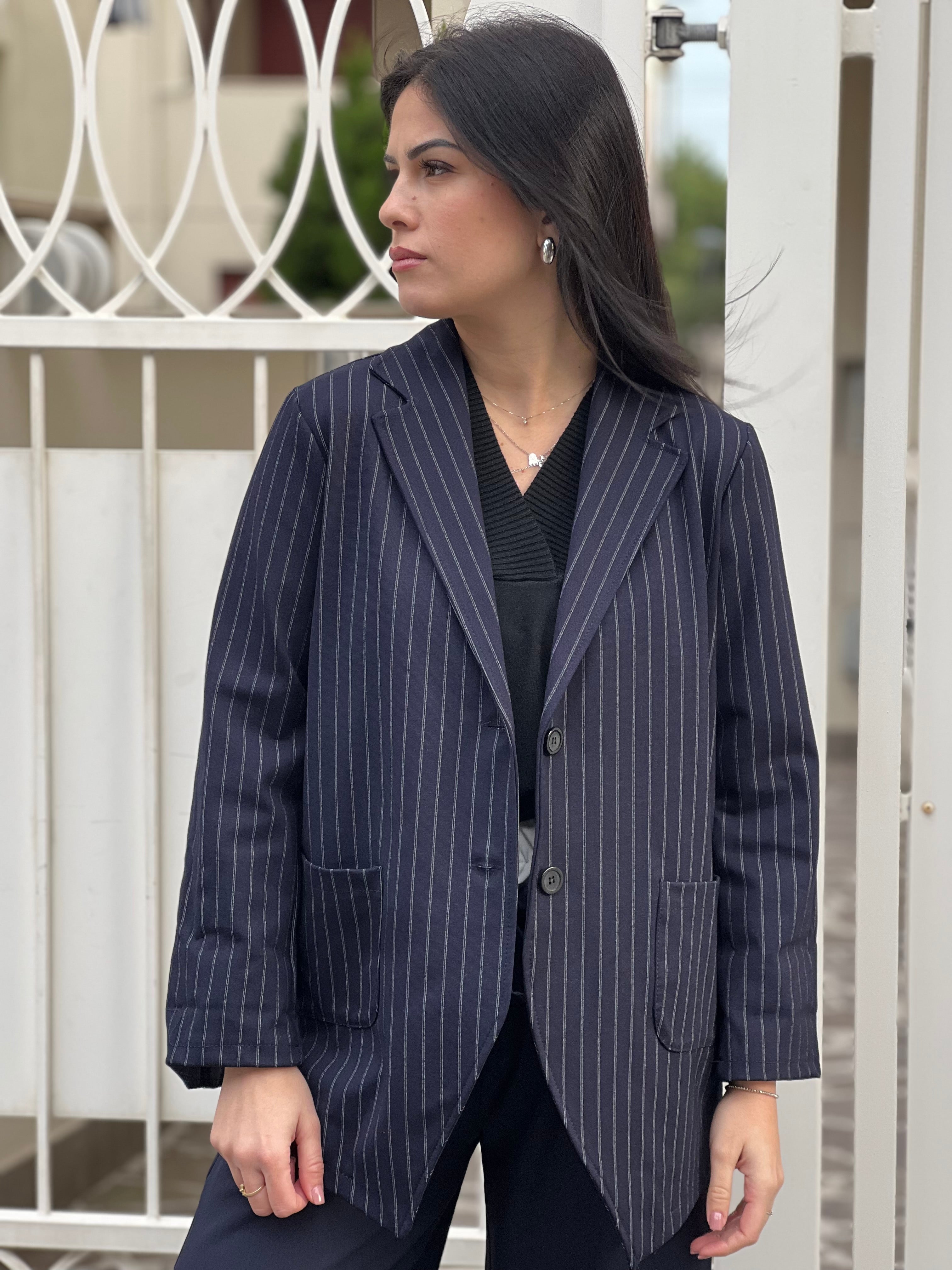 Blazer gessato