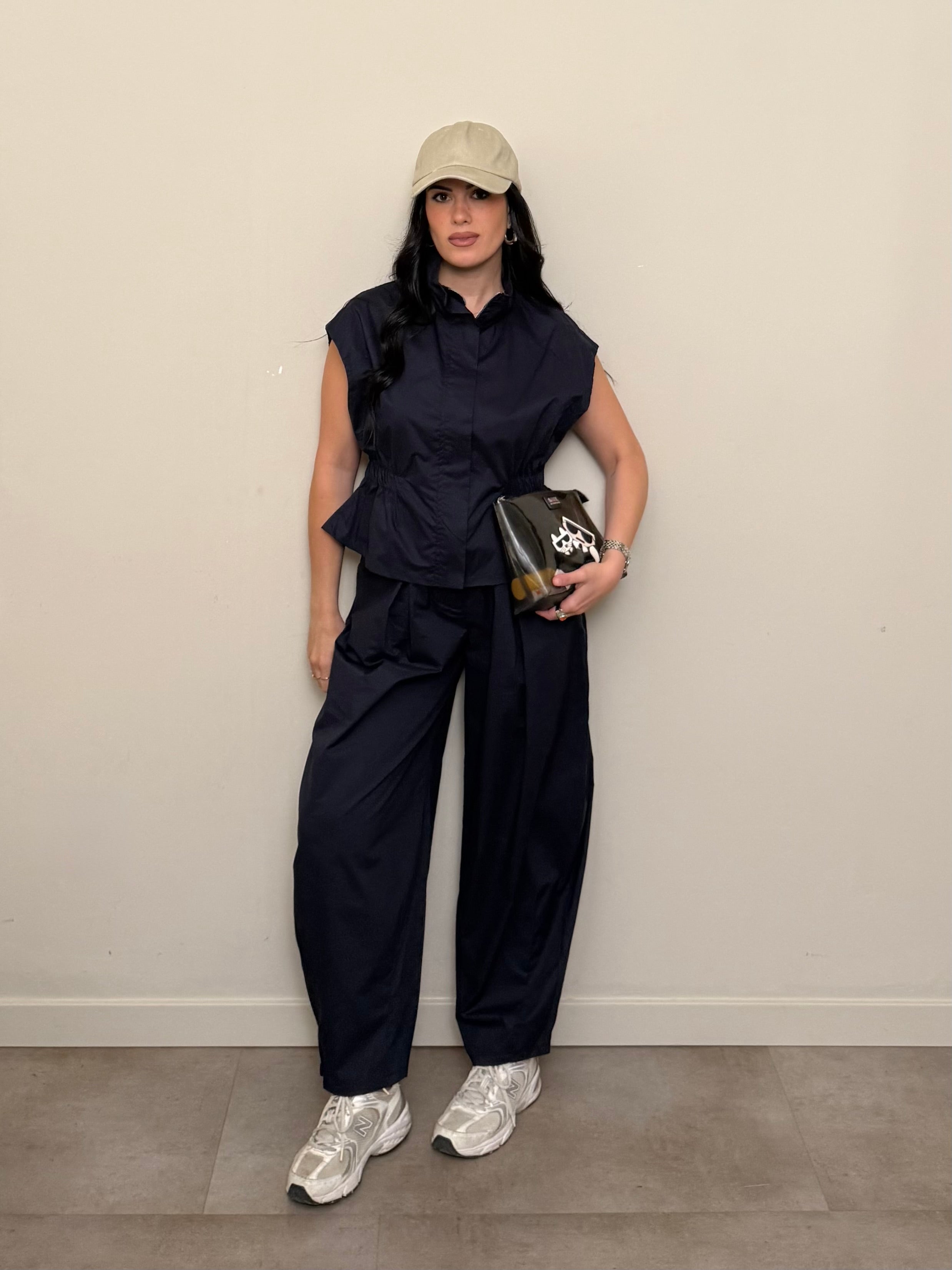 Completo sporty chic blu