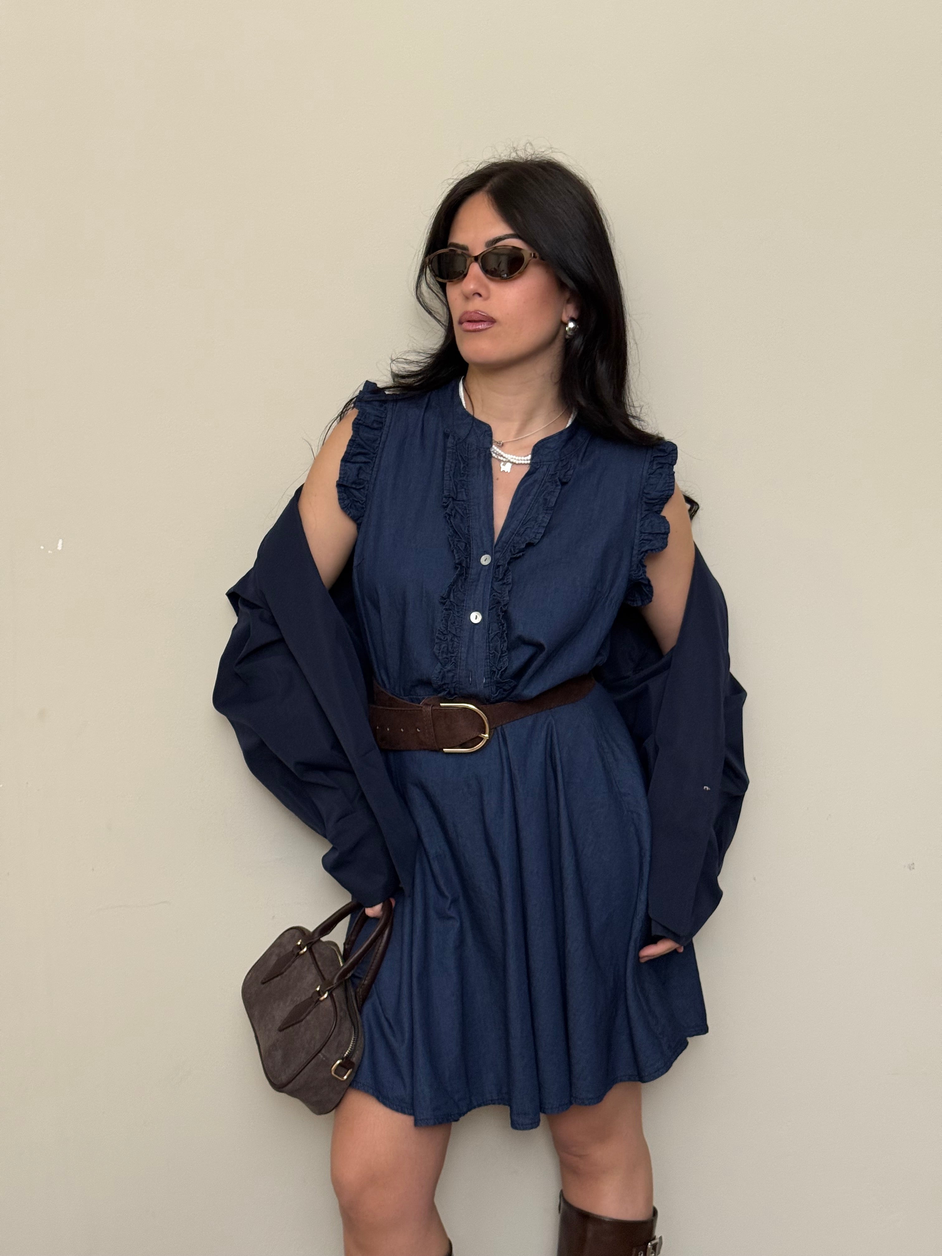 Abito corto di jeans
