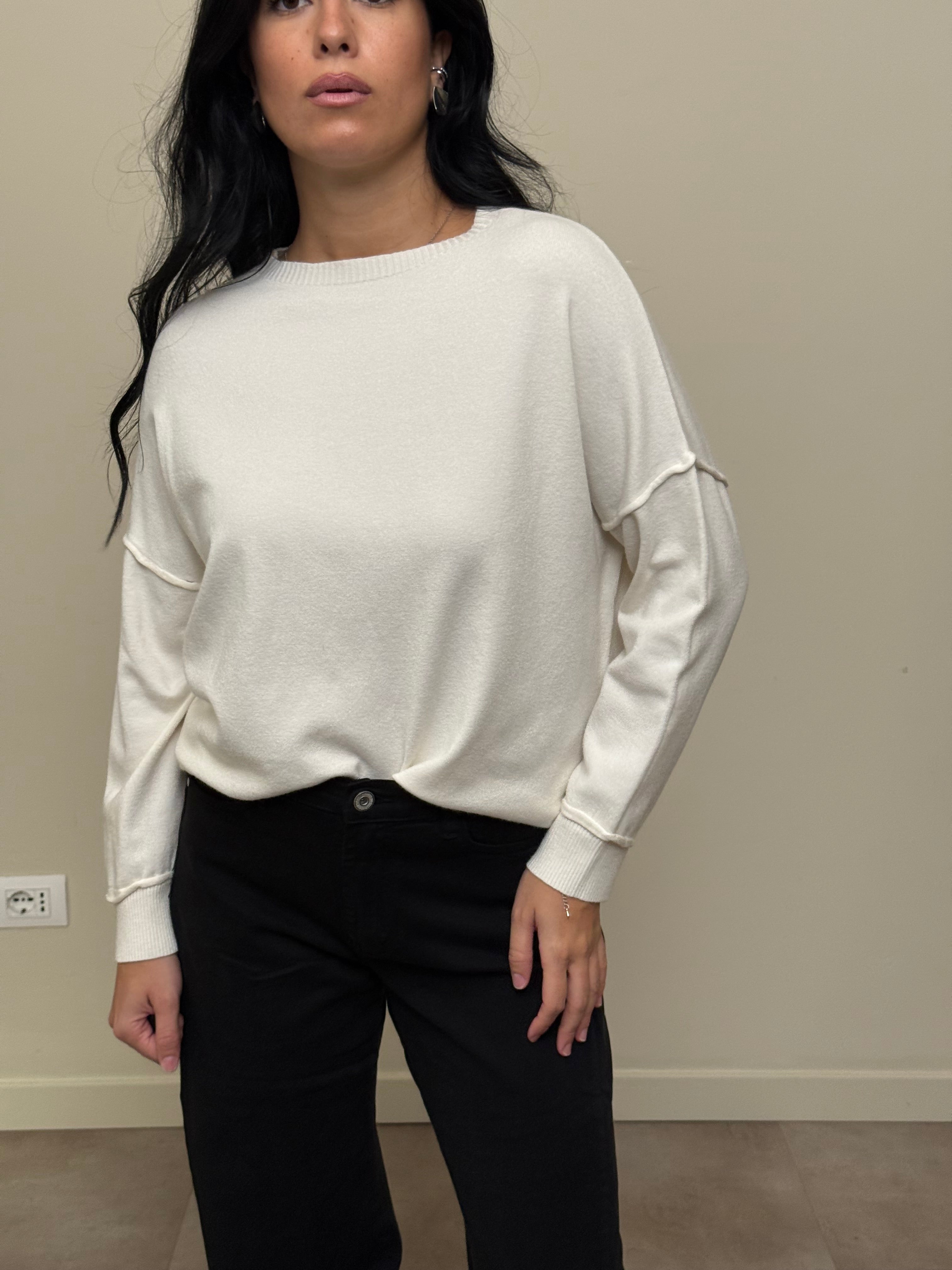 Maglia girocollo viscosa